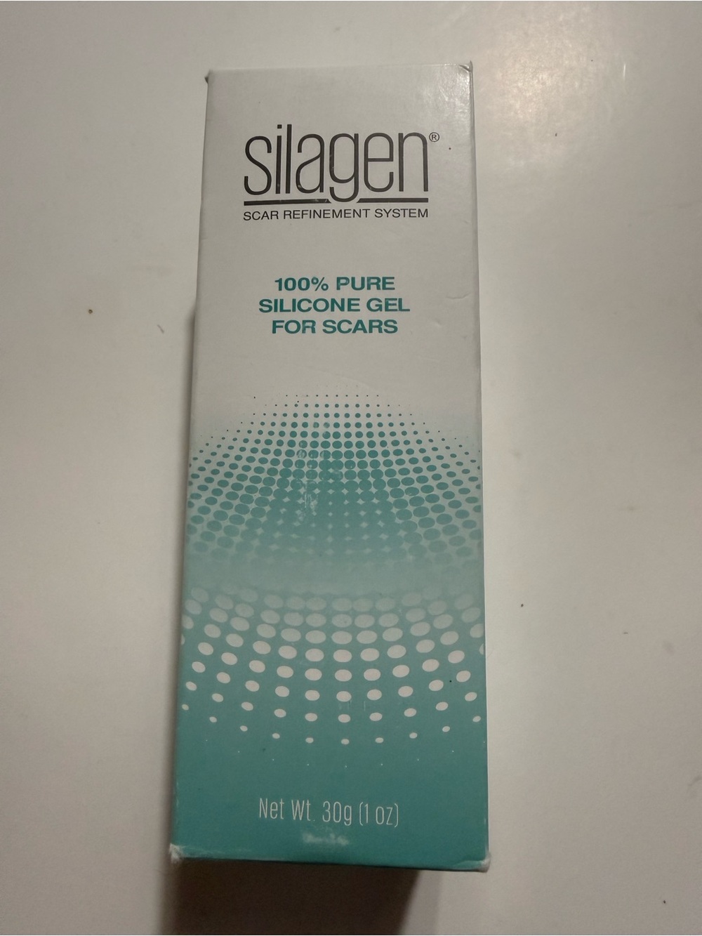 Silagen 100% Pure Silicone Gel for Scars - Teal/White